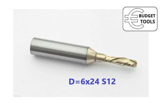 SPIRĀLFRĒZE Kompresijas UP/Downcut D6x24 S12 Z2+2