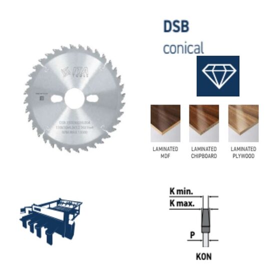 DSB aizgriezējs PCD  H=4 vai H=6