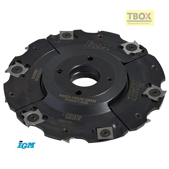 IGM Regulējama frēze F602 D160 4-7.5mm d30 Z4+4 STEEL