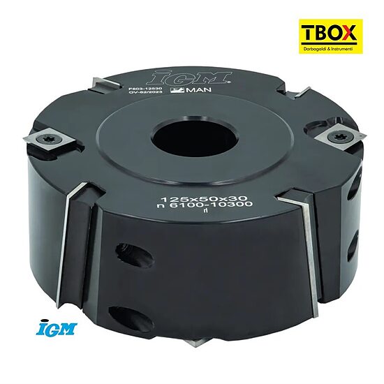 IGM frēze F603, D125x50 Axial, Z4/V4 d30