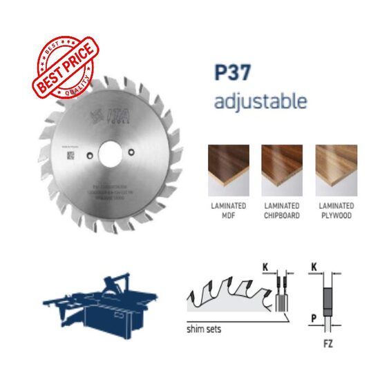 P37 Aizgriezēja zāģripa D120 Z12+12, ITA Tools